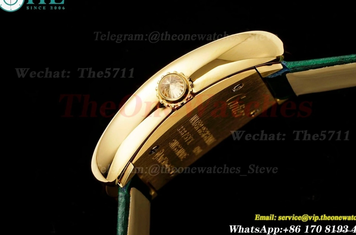 Baignoire LE Dia Ladies YG Green Dial Quartz AF 31mm White 0407